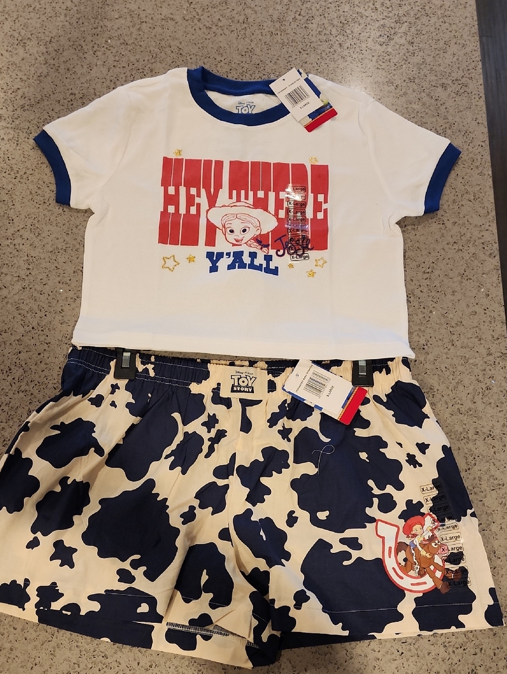 Toy Story Jessie 'Hey Y'all' Two-Piece Set - White & Navy Five Below Viral Set